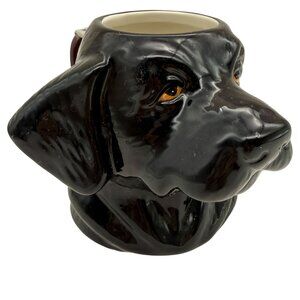 Big Sky Carvers Black Lab Dog Head Mug Phyllis Driscoll Ceramic Coffee Cup 2013